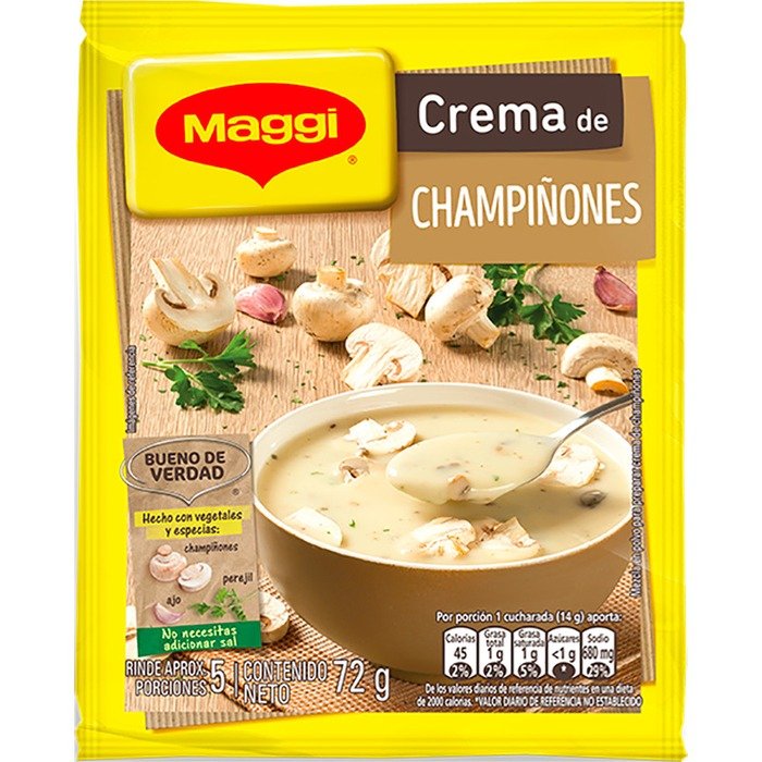 CREMA DE CHAMPIÑONES MAGGI SOBRE X 72 GR – DISTPRON